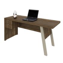 Mesa para Escritório com 02 Gavetas ME4122 Nogal - Tecno Mobili