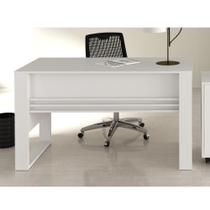 Mesa para Escritório com aplique Branco Tecnomobili