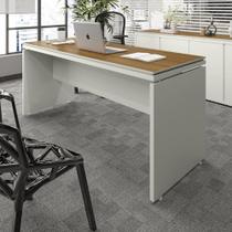 Mesa Para Escritório Com Tampo Duplo 25mm Tundra - Fendi E Freijó Fendi E Freijó Mesa Para Escritório Com Tampo Duplo 25mm Tundra - Fendi E Freijó Fendi E Freijó