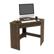 Mesa para Escritório de Canto Office ME4169 Tecnomobili 1 Gaveta Castanho