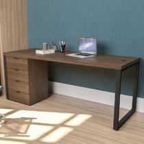 Mesa para Escritório Diretor com Gaveteiros 190cm Office