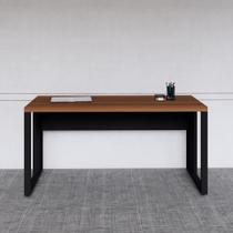 Mesa para Escritório Diretor com Tampo 150cm Preto e Marrom Yescasa
