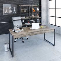 Mesa para Escritório Diretor Estilo Industrial 180cm Kuadra