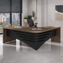 Mesa para Escritório Diretor Nogal/Preto 6129 - Artany Móveis