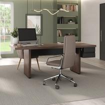 Mesa para Escritório e Reunião 2 Metros com 2 Gavetas em Tamburato Executiva