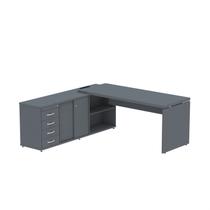 Mesa para Escritório em L Diretor 190x180cm MPB04GPE40TUB ESP220 Pandin Móveis