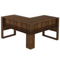 Mesa Para Escritório em L ME4145 Nogal/Nogal - Tecno Mobili Mesa Para Escritório em L ME4145 Nogal/Nogal - Tecno Mobili