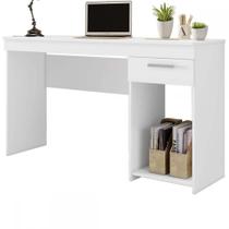 Mesa Para Escritório/Escrivaninha 1 Gaveta Notavel - Branco