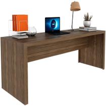 Mesa Para Escritório Escrivaninha 180 Cm Nogal Mesa Para Escritório Escrivaninha 180 Cm Nogal