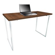 Mesa para Escritório Escrivaninha Estilo Industrial Mdf 100cm Ny Branca e Villandry Mesa para Escritório Escrivaninha Estilo Industrial Mdf 100cm Ny Branca e Villandry