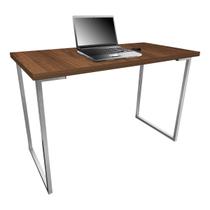 Mesa para Escritório Escrivaninha Estilo Industrial Mdf 100cm Ny Prata e Villandry Mesa para Escritório Escrivaninha Estilo Industrial Mdf 100cm Ny Prata e Villandry