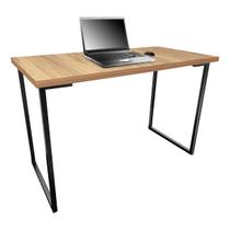 Mesa para Escritório Escrivaninha Estilo Industrial Mdf 100cm Ny Preta e Jade Mesa para Escritório Escrivaninha Estilo Industrial Mdf 100cm Ny Preta e Jade