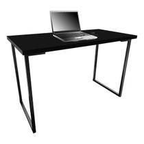 Mesa para Escritório Escrivaninha Estilo Industrial Mdf 100cm Ny Preta Mesa para Escritório Escrivaninha Estilo Industrial Mdf 100cm Ny Preta