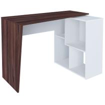 Mesa Para Escritório Escrivaninha Home Office Urban Ipê Branco - Lyam Decor