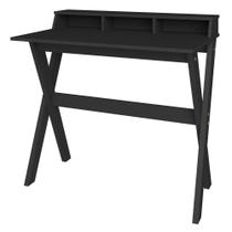 Mesa Para Escritório Escrivaninha Itália A02 Preto Mesa Para Escritório Escrivaninha Itália A02 Preto