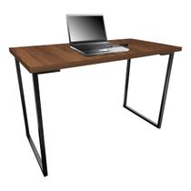 Mesa para Escritório Escrivaninha Nova York Estilo Industrial Mdf 120cm Preta e Villandry Mesa para Escritório Escrivaninha Nova York Estilo Industrial Mdf 120cm Preta e Villandry