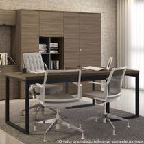 Mesa para Escritório Estilo Industrial 1,90m Pés de Aço Frame F190 Kappesberg