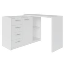 Mesa Para Escritório Extensível Escrivaninha Logan Branco Mesa Para Escritório Extensível Escrivaninha Logan Branco