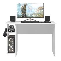 Mesa Para Escritório Gamer Cor Branco QMovi