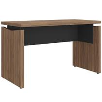 Mesa Para Escritório Home Office 125cm Unik A02 Nogal Preto Mesa Para Escritório Home Office 125cm Unik A02 Nogal Preto