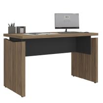 Mesa Para Escritório Home Office 145cm Corp A06 Nogal/Preto - Mpozenato