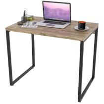 Mesa Para Escritório Home Office Estilo Industrial Form 90 cm Carvalho - Lyam Decor