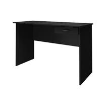 Mesa para Escritório Home Office Estudo ou Trabalho 120 cm Modelo Olivia Preto Mobília Decor
