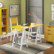 Mesa para Escritório Madesa Tutti Colors 5315 Amarelo