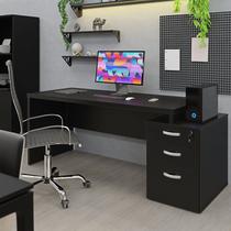 Mesa Para Escritório Pedestal 3 Gav. 1700x700 Tpo 30mm NetMobil
