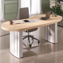 Mesa para Escritório Tamburato Organic Carvalho/Branco - Artany Móveis