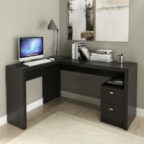 Mesa para Escrivaninha de Canto 113x135,8cm com 2 Gavetas ME4129 Tecnomóbili