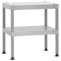 Mesa para fumador de forno/churrasco VidaXL em aço galvanizado preto Mesa para fumador de forno/churrasco VidaXL em aço galvanizado preto