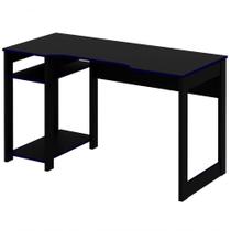 Mesa Para Gamer Me4152 Preto Azul Preto Azul Mesa Para Gamer Me4152 Preto Azul Preto Azul