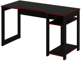 Mesa Para Gamer Me4152 Preto Vermelho