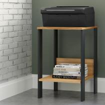 Mesa para Impressora Design Industrial 40x44cm Freijó Preto Fosco Pradel