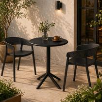 Mesa para Jardim Drops 60 cm X 75 cm Preto Mesa para Jardim Drops 60 cm X 75 cm Preto