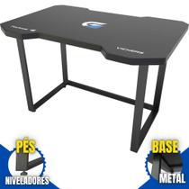Mesa Para Jogos com Pés Nivelados Fortrek Vickers Para setup gamer Razer Logitech Corsair Redragon