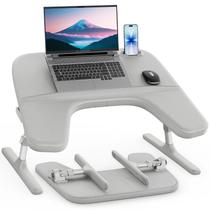 Mesa para Laptop SAIJI com Altura e Ângulo Ajustáveis Cinza Mesa para Laptop SAIJI com Altura e Ângulo Ajustáveis Cinza
