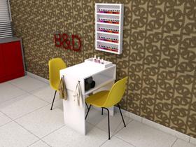 Mesa para Manicure com Expositor de Esmalte Mesa para Manicure com Expositor de Esmalte