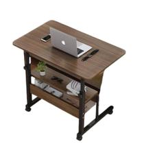 Mesa Para Notebook 2 Prateleiras Altura Ajustavel Organizador Estante Home Office Cama Rodinhas Multiuso Marrom Mesa Para Notebook 2 Prateleiras Altura Ajustavel Organizador Estante Home Office Cama Rodinhas Multiuso Marrom