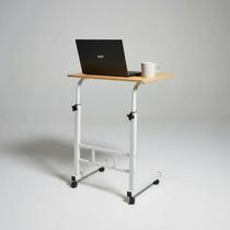 Mesa Para Notebook Com Rodinhas Altura Ajustável Marfim