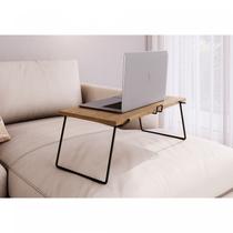 Mesa para Notebook Dobrável com Suporte de Smartphone 62cm Vermont E Preto