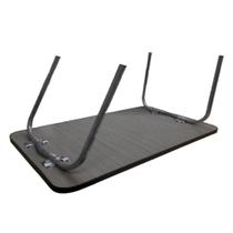 Mesa para Notebook Dobrável Multiuso Preta 28cm MDF para Cama e Sofá Yeet