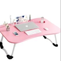 Mesa para Notebook Home Office com Usb Ventilador Iluminação Rosa Yeet Mesa para Notebook Home Office com Usb Ventilador Iluminação Rosa Yeet