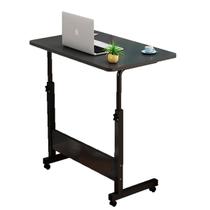 Mesa Para Notebook Laptop com Altura Ajustável e Rodinhas com Travas Preta