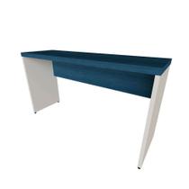Mesa para Notebook Natus Branca e Azul 120 cm - Bramov