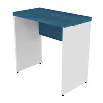 Mesa para Notebook Natus Branca e Azul 90 cm