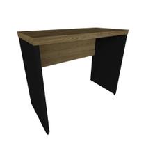 Mesa para Notebook Natus Preta e Carvalho 100 cm