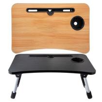 Mesa Para Notebook Portátil Dobrável Articulada Mdf Suporte Laptop Cama Estudo Porta Tablet