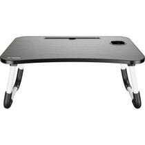 Mesa para Notebook Portátil Fortrek Lapdesk com Gaveta Embutida Preto F002